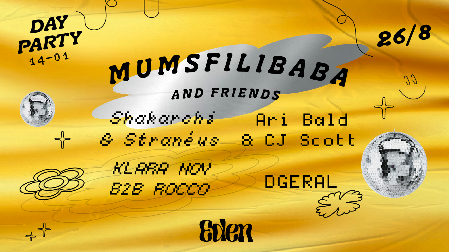 Eden presents: Mumsfilibaba & Friends - フライヤー表
