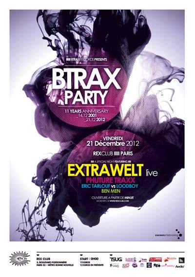 Btrax Party - Página frontal