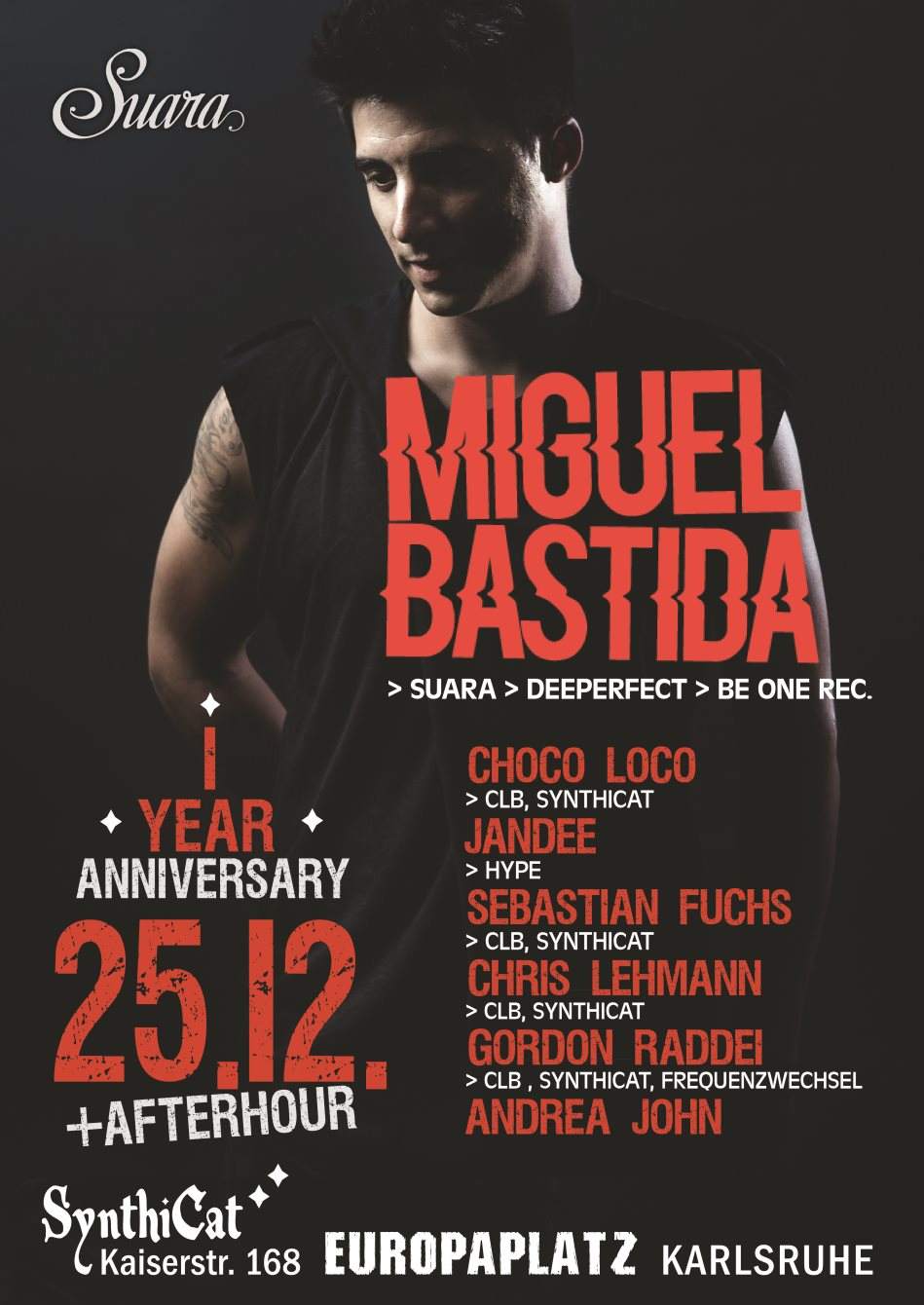 1 Years Anniversary of Synthicat with Miguel Bastida (Suara, Deeperfect, Be One Records) - Página trasera