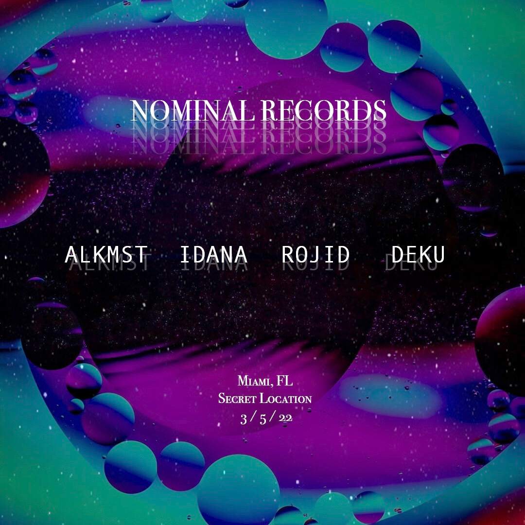 Nominal Records Launch - フライヤー表
