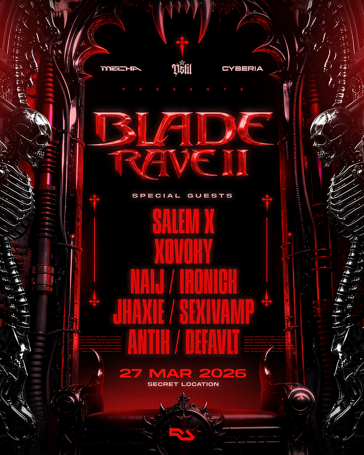 BLADE RAVE ll en Foro Normandie, Ciudad de México