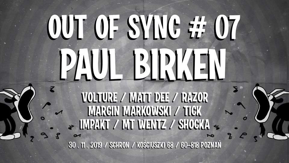 Out Of Sync Paul Birken - フライヤー表
