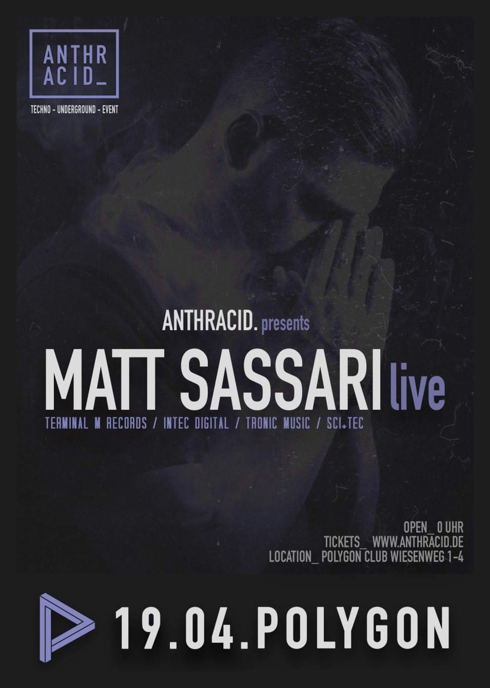 Anthracid. with Matt Sassari -Live- (Terminal M / Intec Digital) - Página frontal
