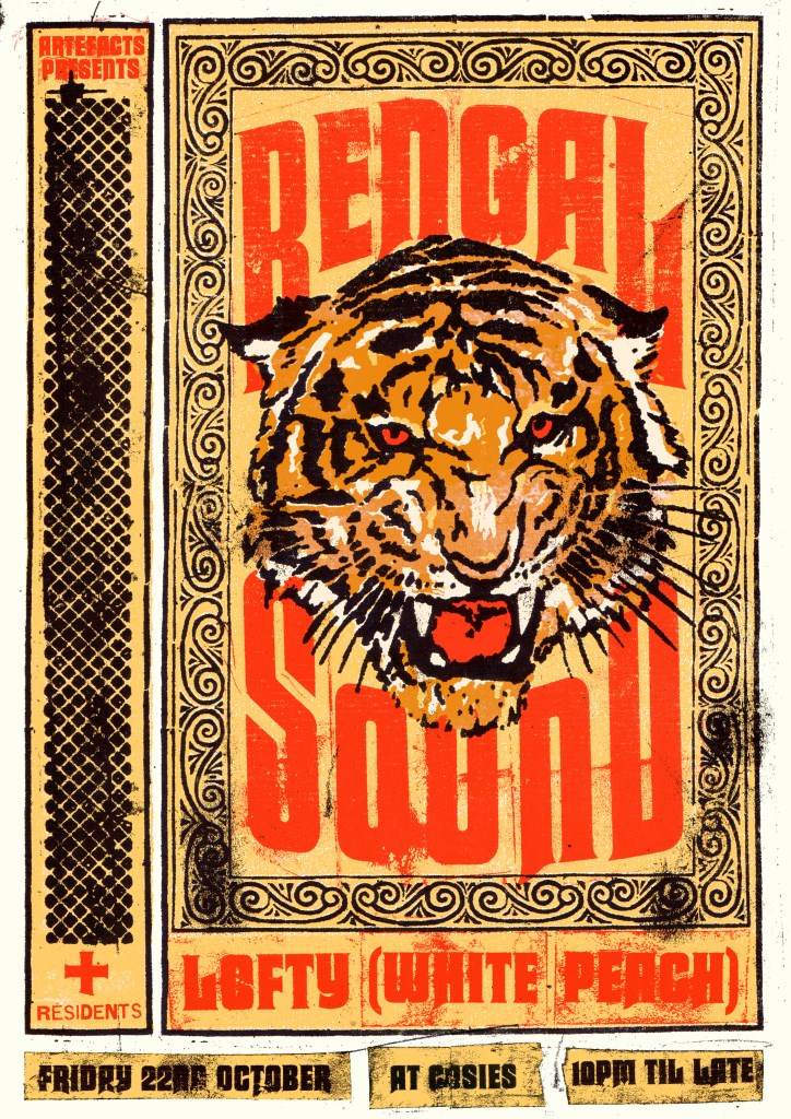 Artefacts presents: Bengal Sound - フライヤー表