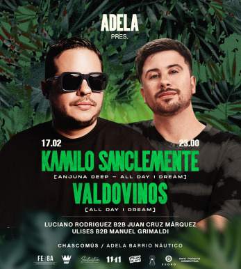Kamilo Sanclemente + VALDOVINOS & MORE ARTISTS - by ADELA - フライヤー表