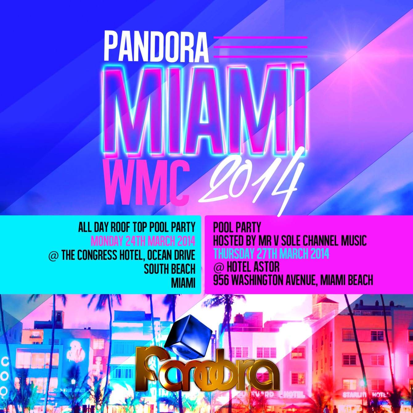 Pandora Miami - Página frontal