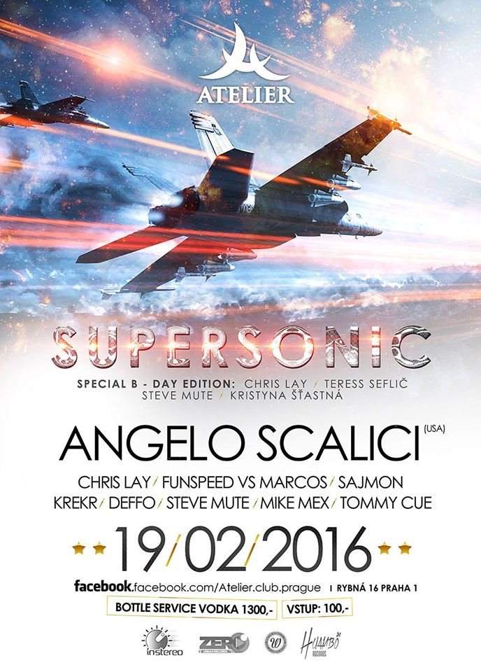 Supersonic with Angelo Scalici  - フライヤー表