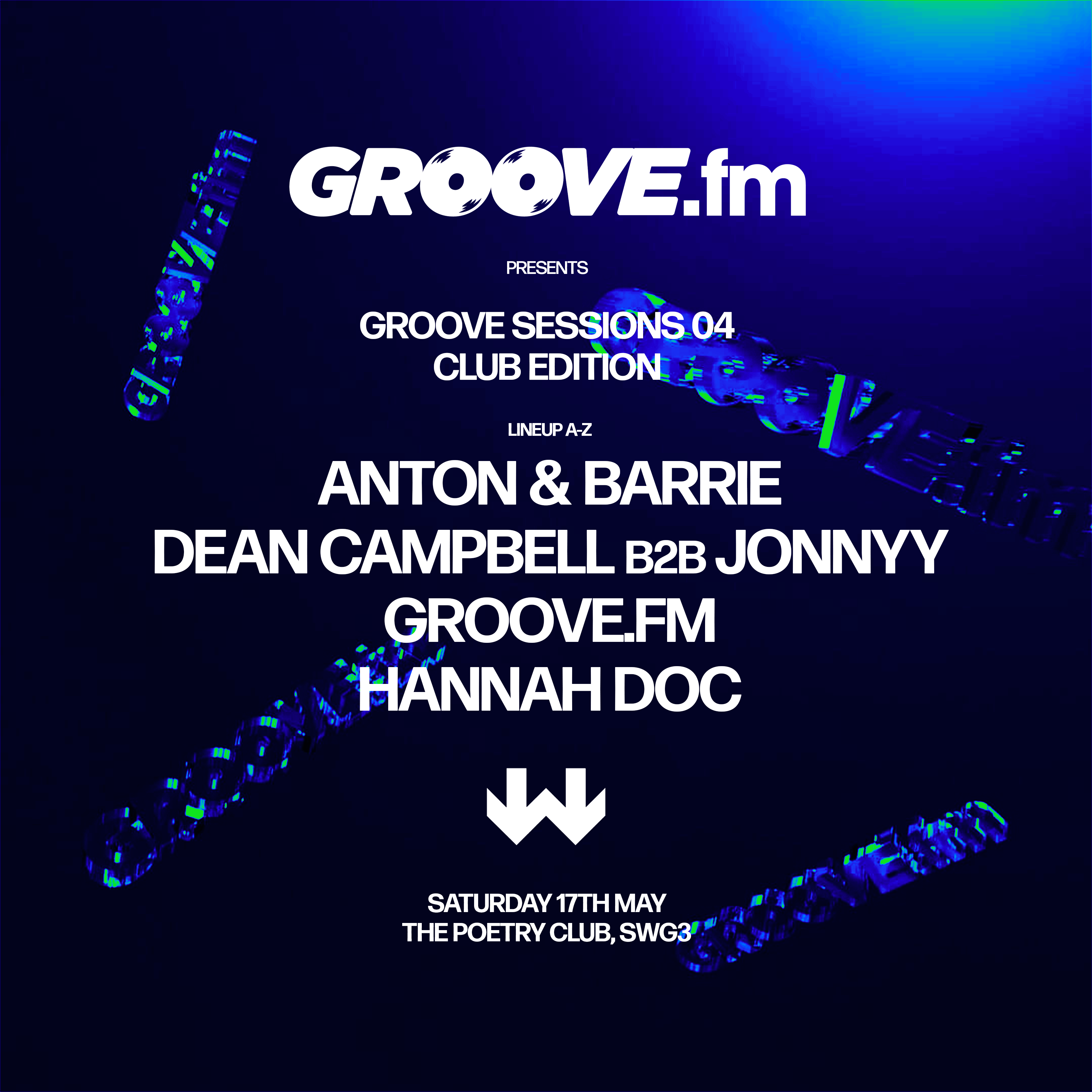 GROOVE.fm presents: Groove Sessions - フライヤー表
