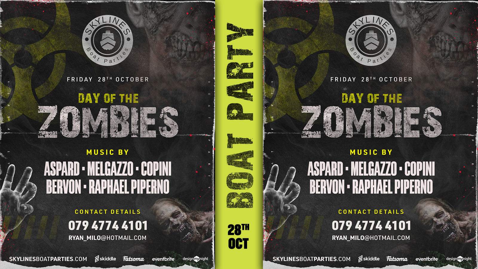 Day of the Zombies - フライヤー裏
