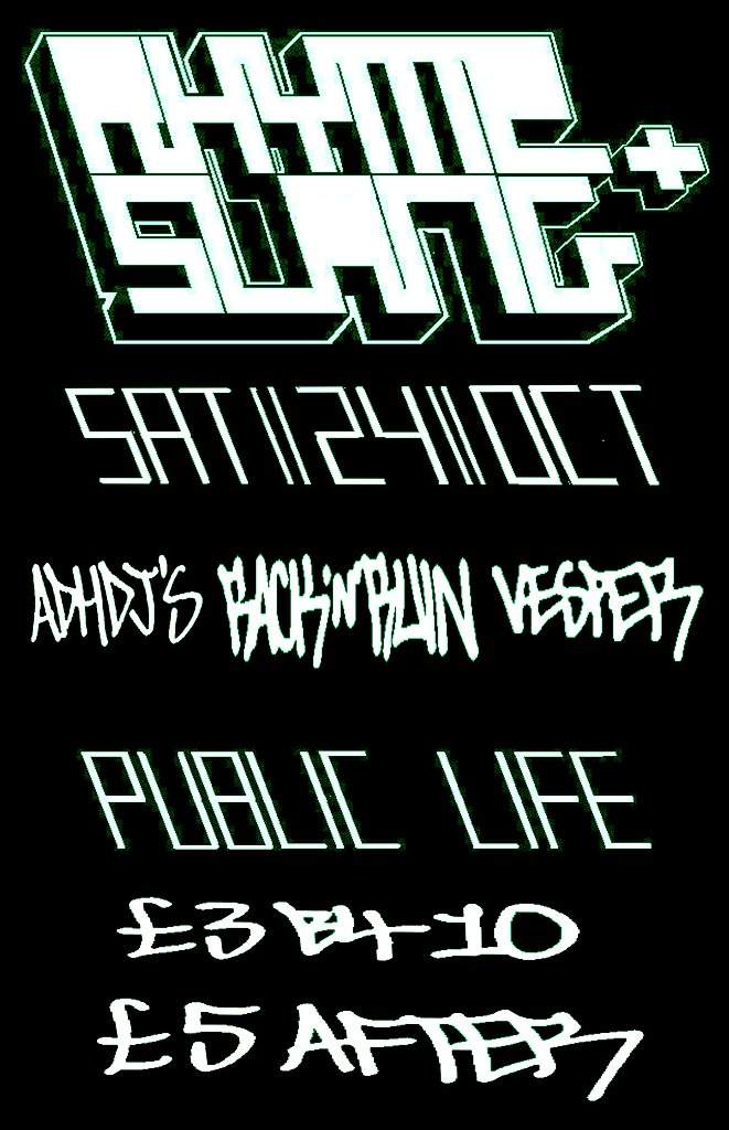 Rhyme & Slang 001 Launch Night! at Public Life, London