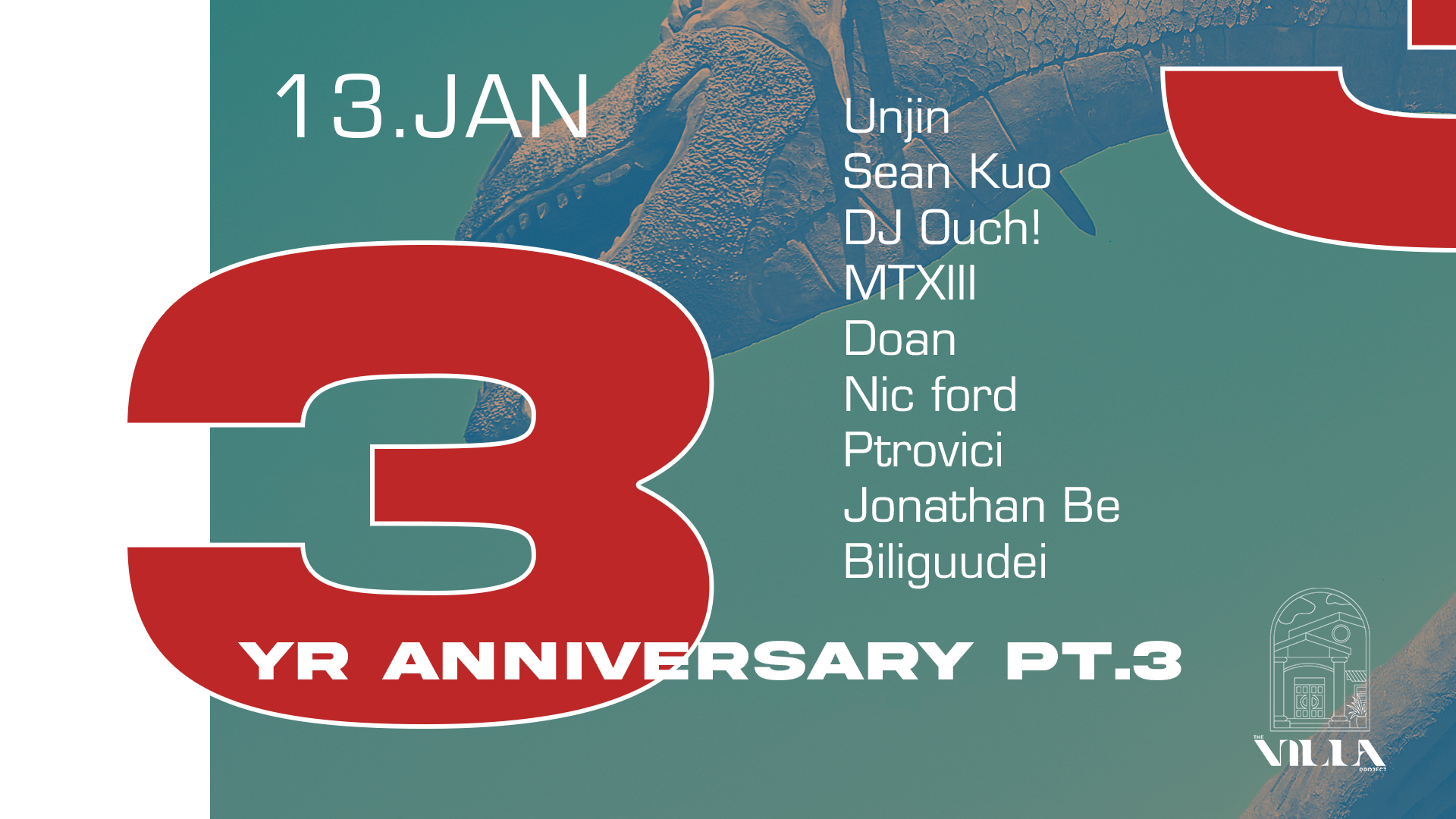 3 Yr Anniversary Pt. 3 - フライヤー表