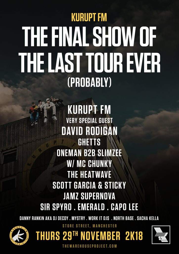 Kurupt FM - Manchester - The Last Tour Ever (Probably) - Página frontal