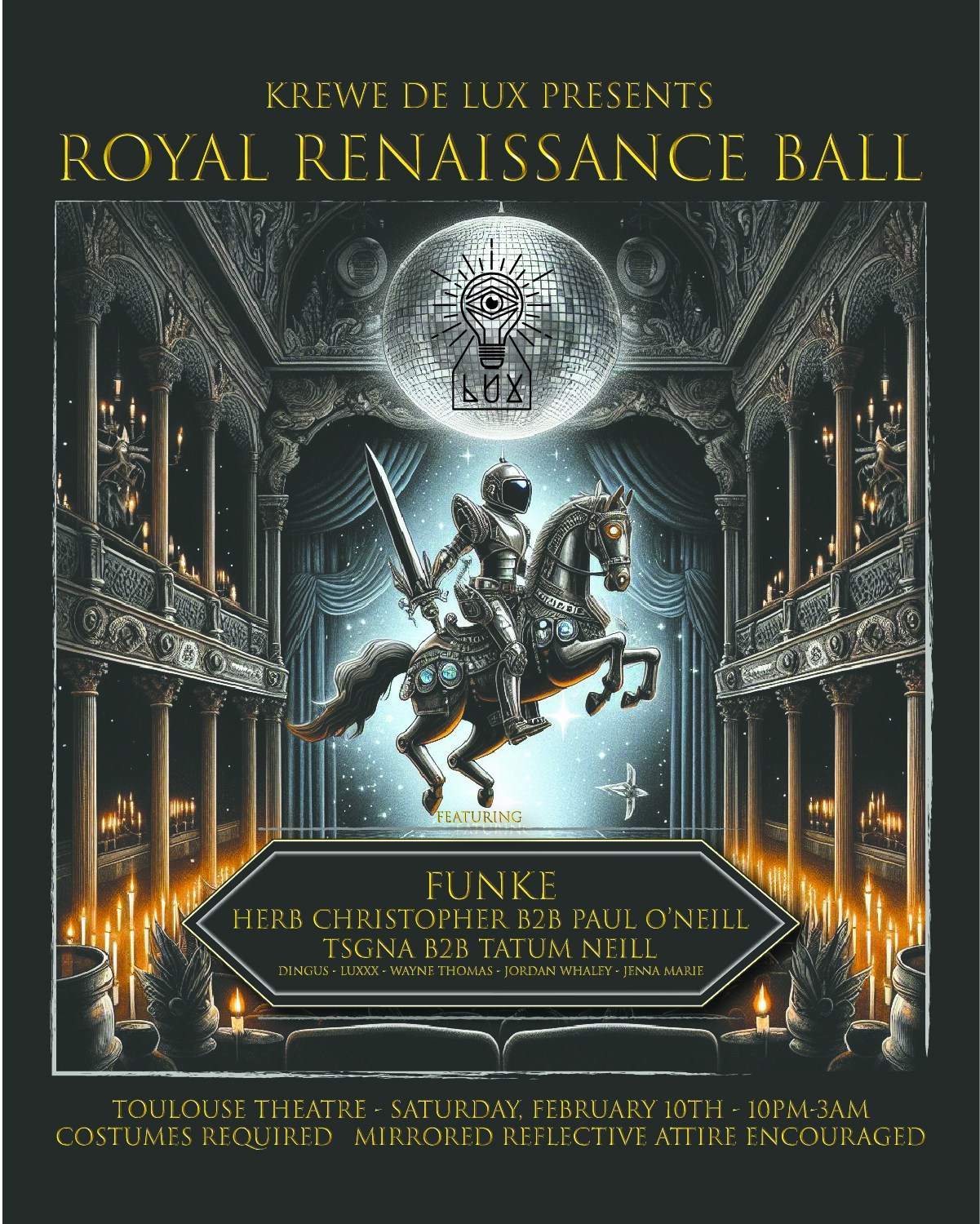 LUX - Royal Renaissance Ball - Página frontal