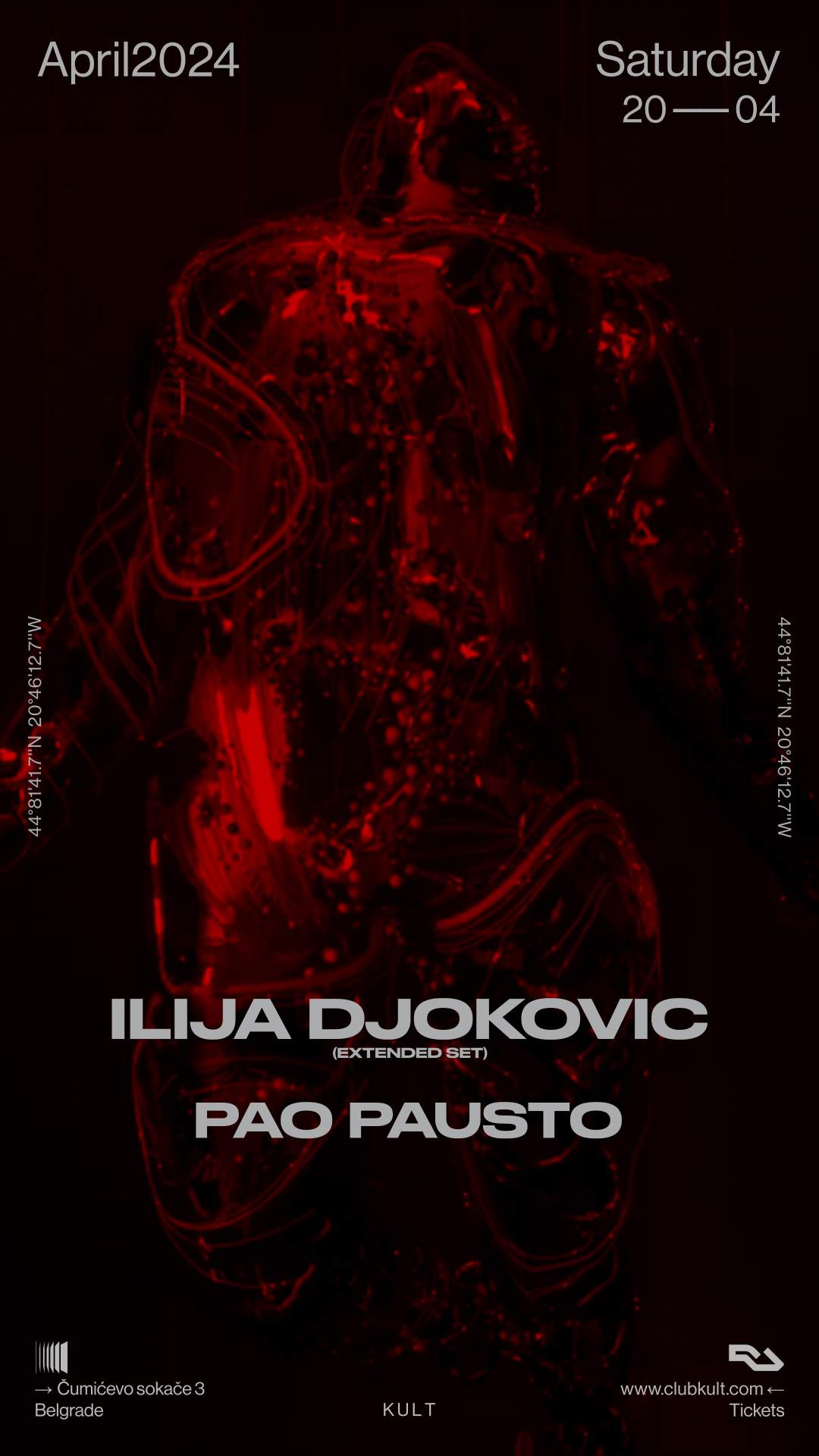 Ilija Djokovic + Pao Pausto - フライヤー表