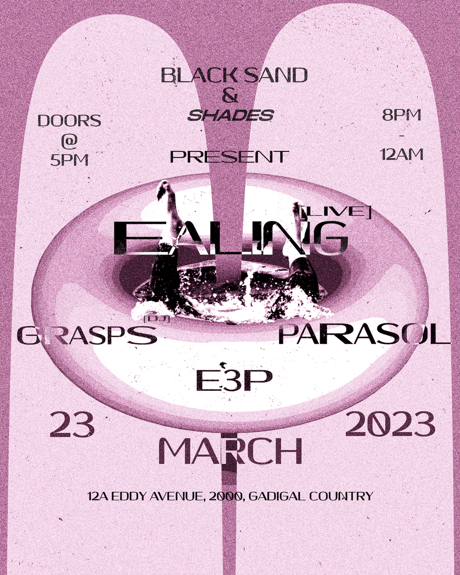 black sand & Shades pres. ealing [LIVE] - Página frontal