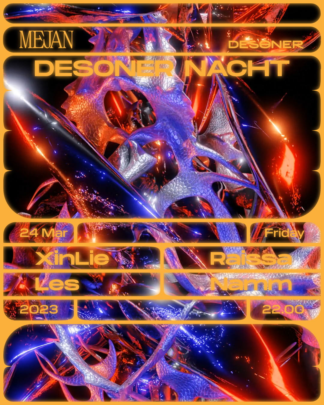 DESØNER Nacht - フライヤー表