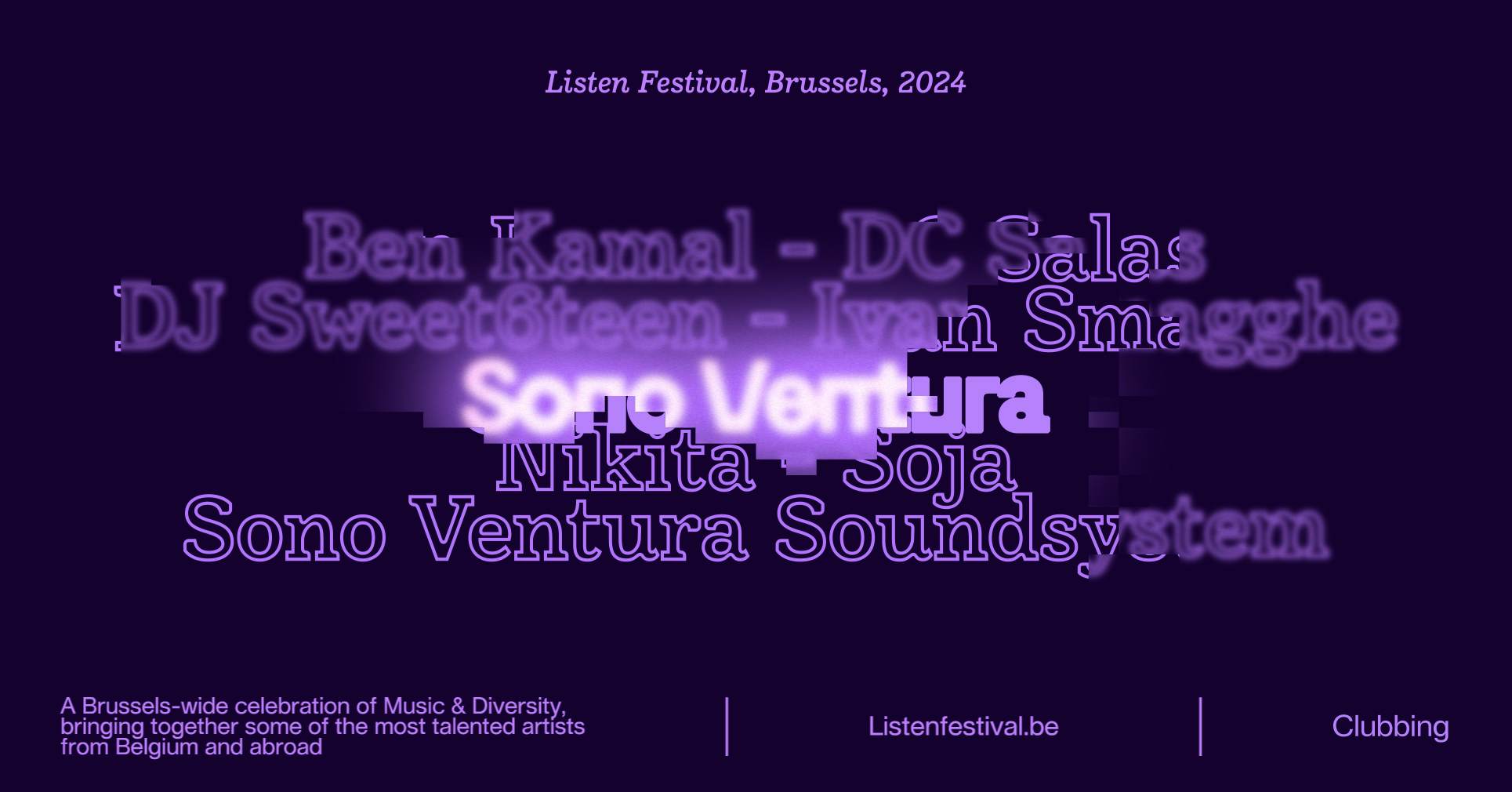 ● Listen x Sono Ventura - フライヤー表