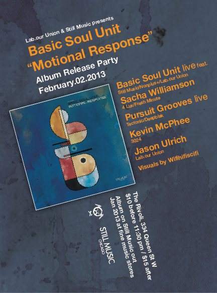 Basic Soul Unit 'Motional Response' Album Release Party - Página trasera