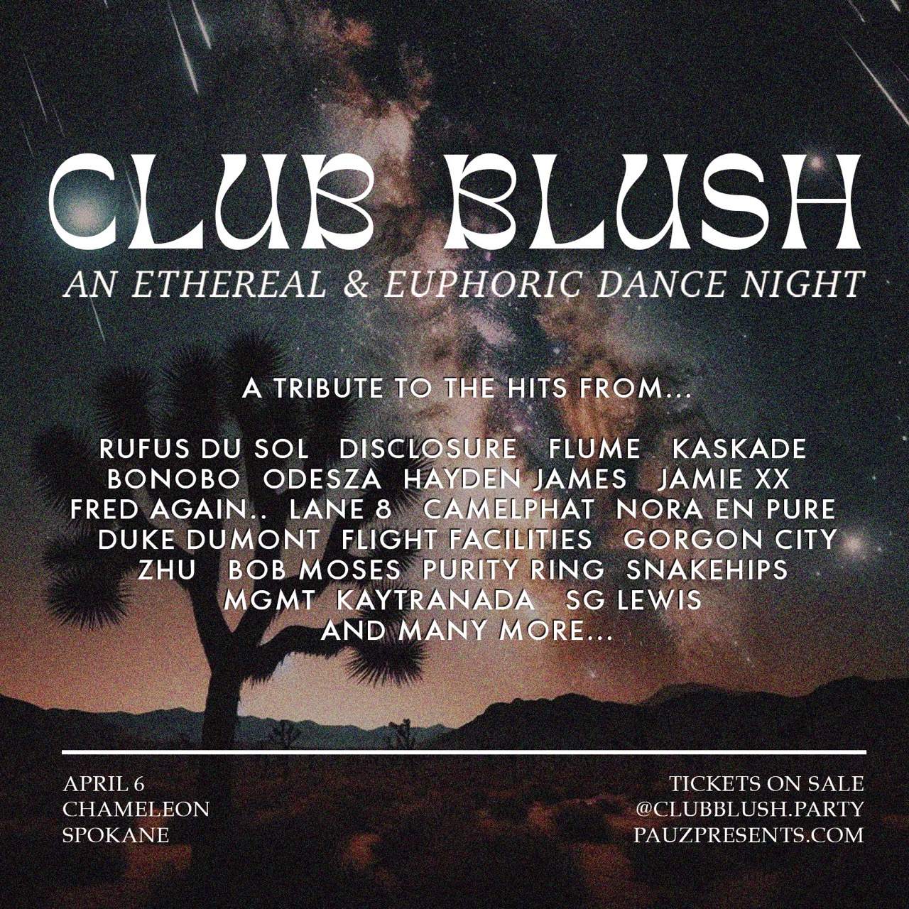 Club Blush - An Ethereal & Euphoric Dance Night - Página frontal
