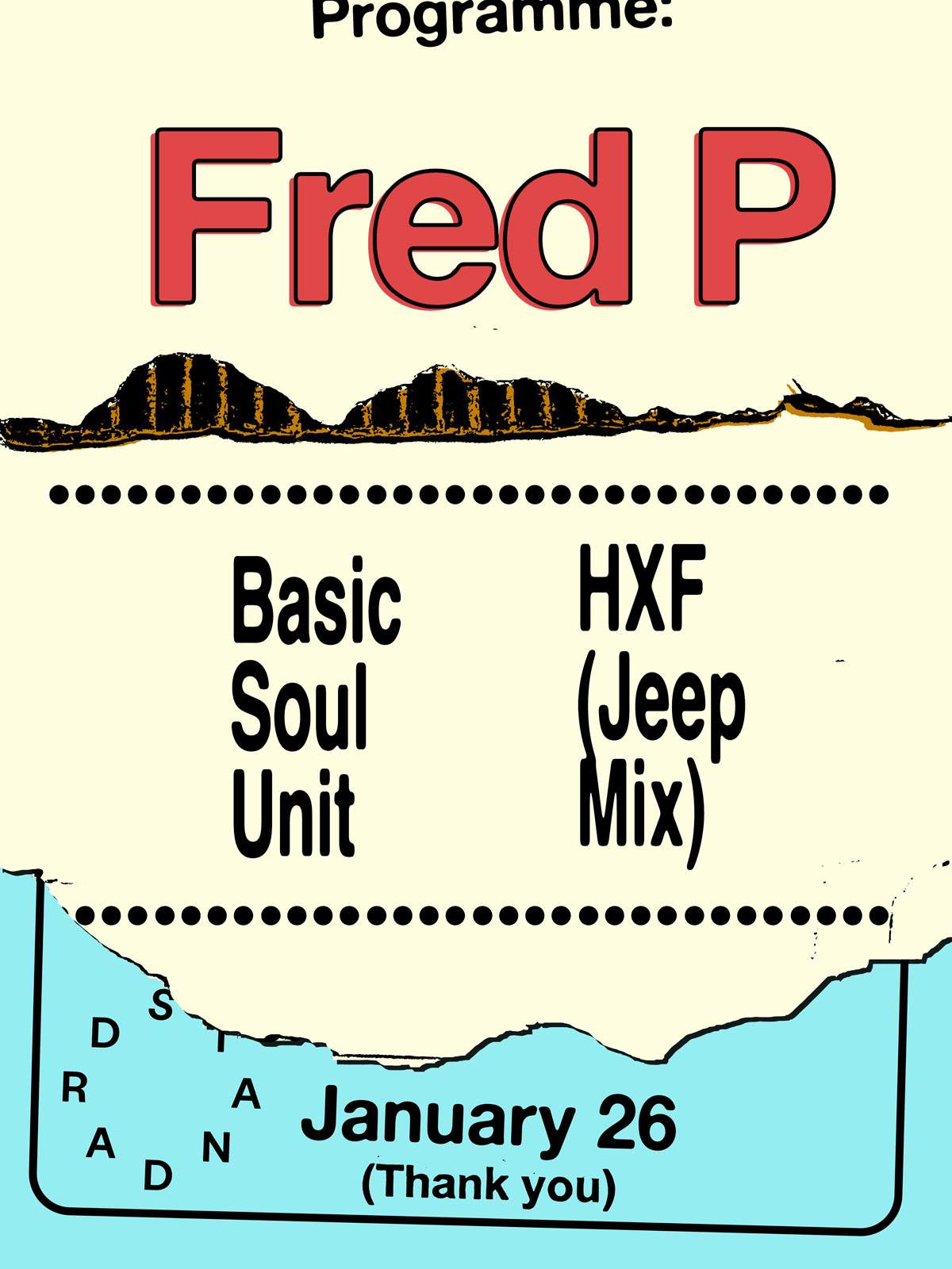 087: Fred P, Basic Soul Unit and HXF (JEEP MIX) - フライヤー表