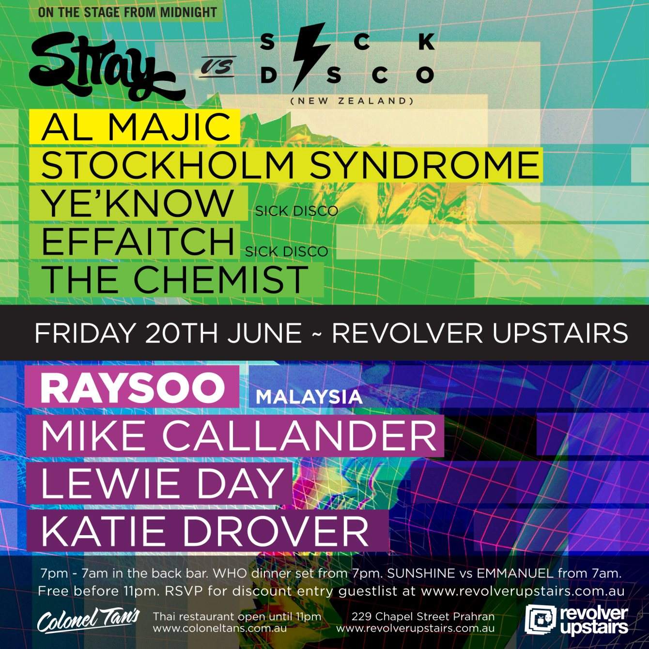 Revolver Fridays with Raysoo & Stray vs Sick Disco - Página frontal