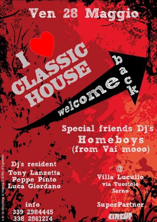Maggio I Love Classic House Opening Party - Página frontal