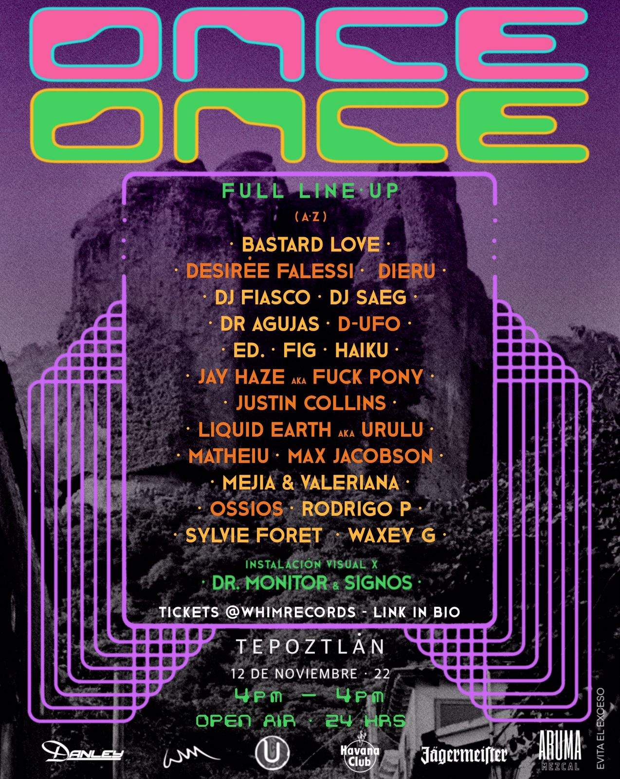 ONCE:ONCE_24h Open Air - フライヤー裏