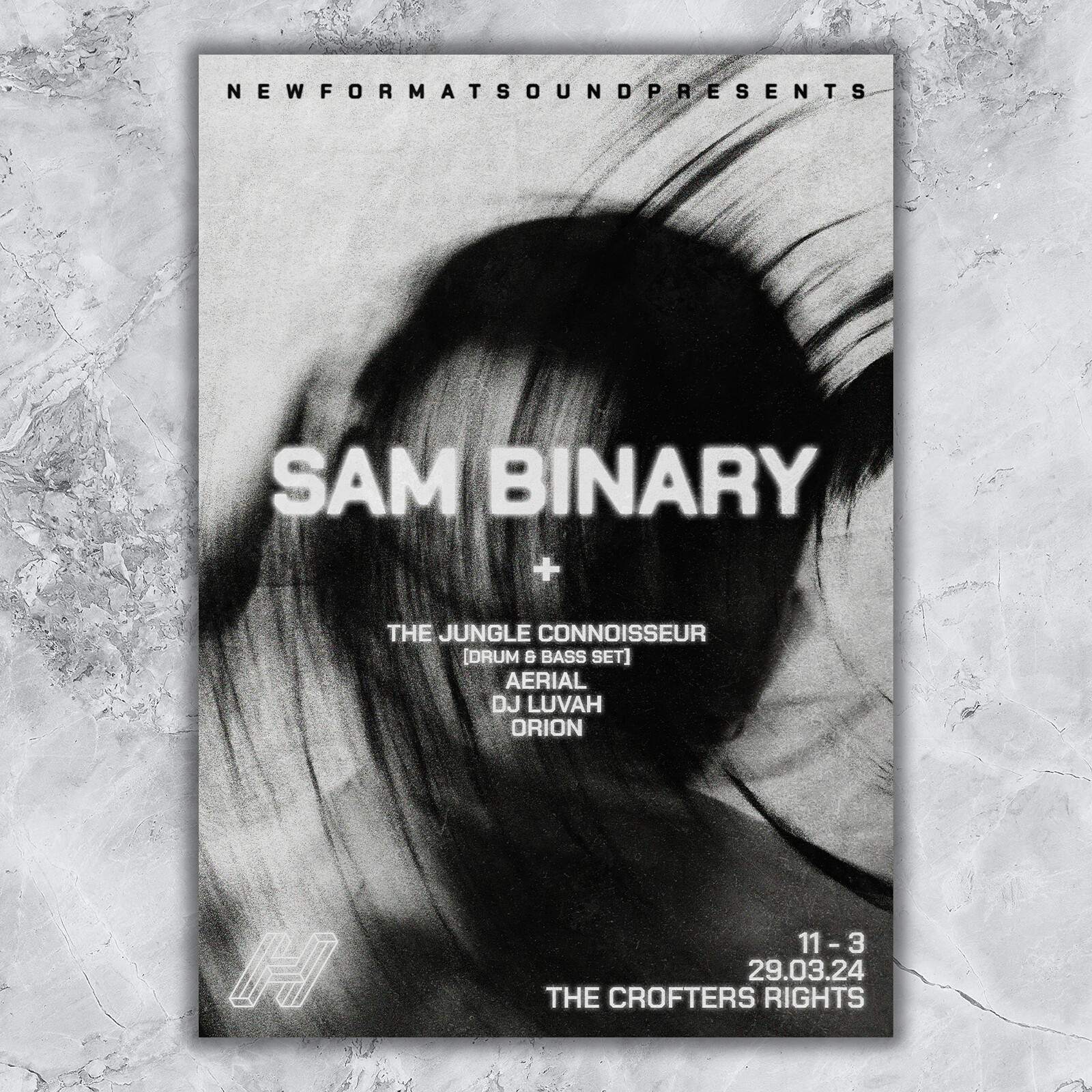 New Format Sound: Sam Binary - フライヤー表