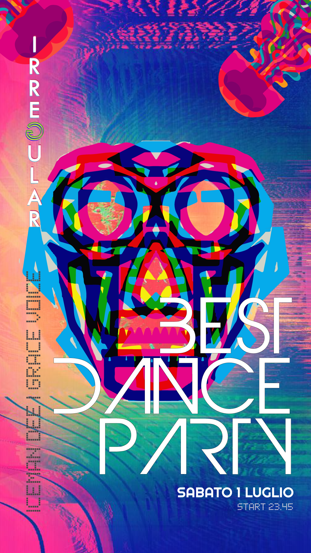 Irregular Best Dance Party - フライヤー表