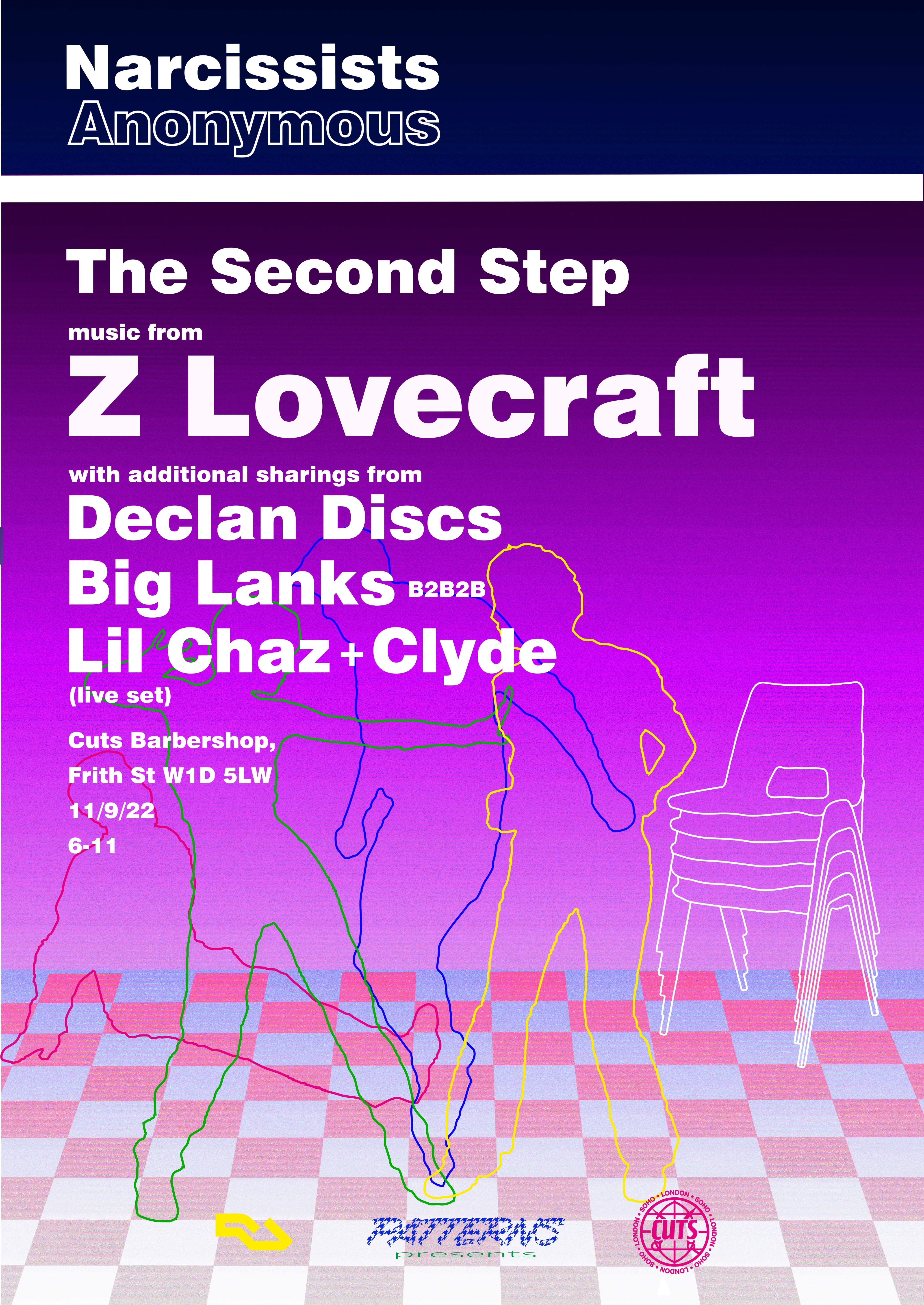 PATTERNS PRESENTS Narcissists Anonymous: The Second Step with Z Lovecraft  - フライヤー表