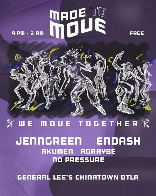 Made to Move with JENN GREEN + Endash - フライヤー表