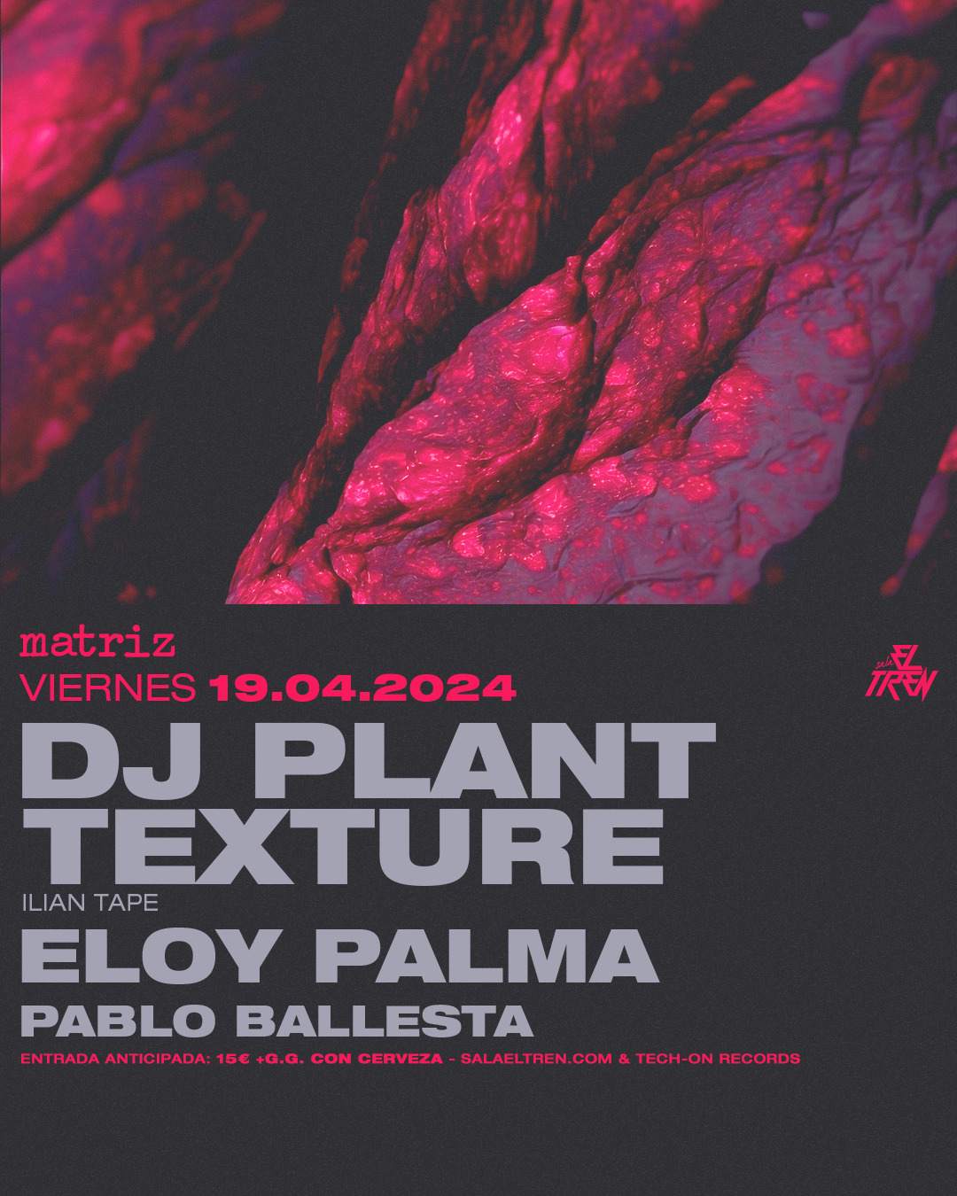 Matriz presents DJ Plant Texture - フライヤー表