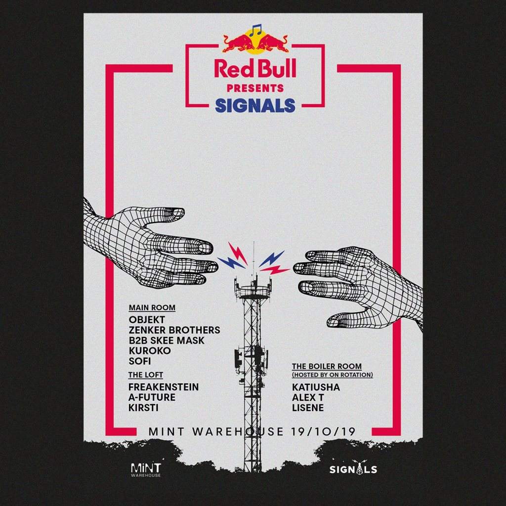 Red Bull presents Signals 001 - Objekt/Zenker Brothers/Skee Mask - Página frontal