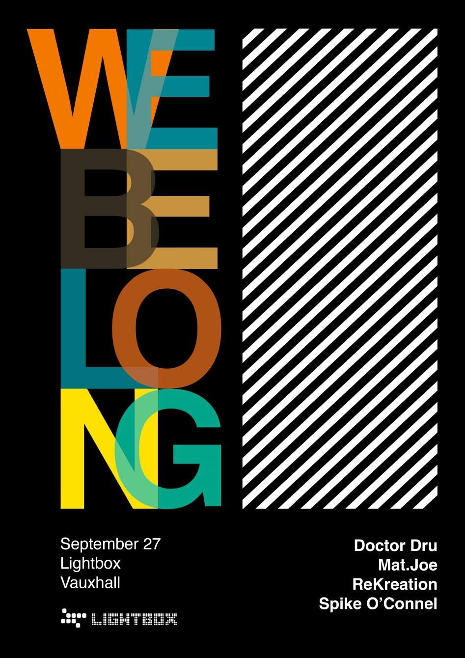 We Belong: Doctor Dru + Matt.Joe + Rekreation - Página frontal