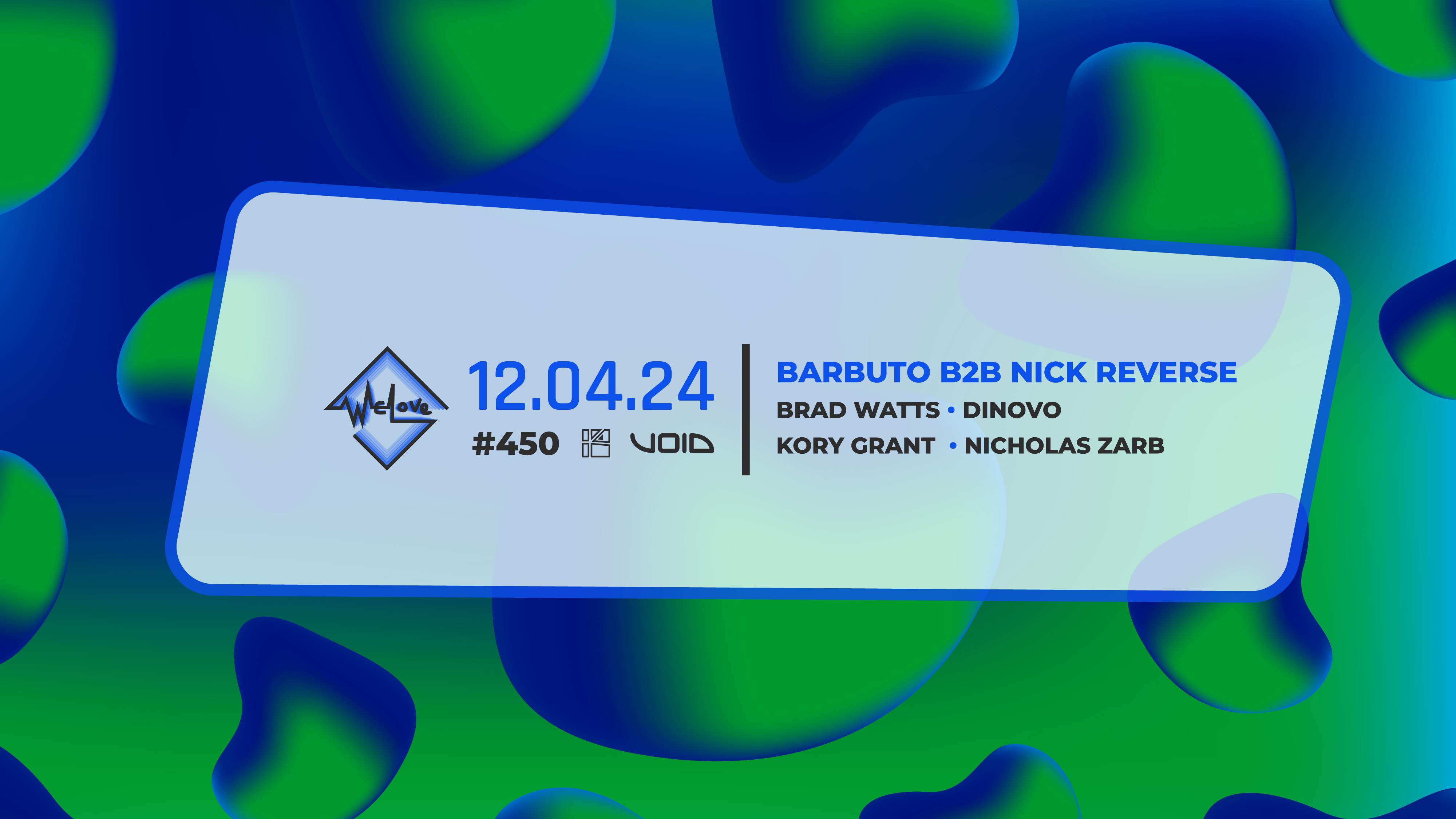 WeLove #450 - Barbuto b2b Nick Reverse - フライヤー表