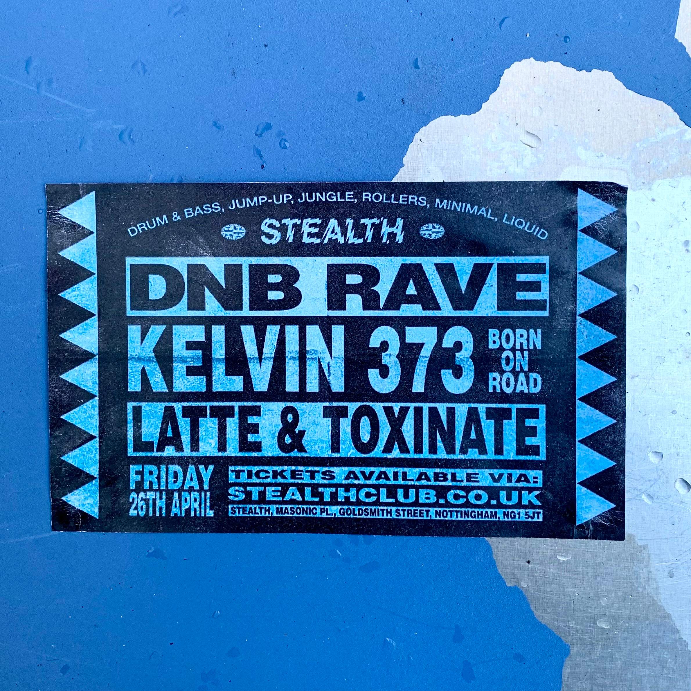 DnB Rave with Kelvin 373, Latte & Toxinate - Página frontal