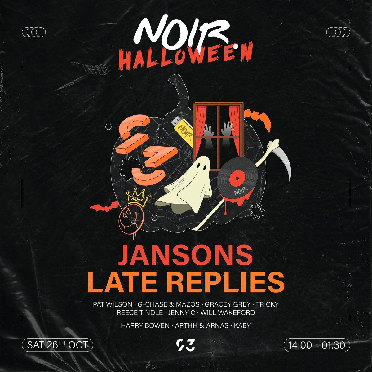 NOIR Halloween at 93 w Jansons Late Replies bei 93 Feet East London