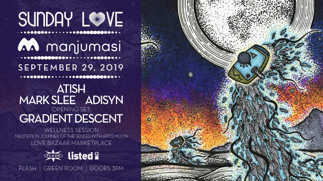 Sunday Love X Listed Closing: Manjumasi Label Love: Atish - Mark Slee - Adisyn - Página frontal