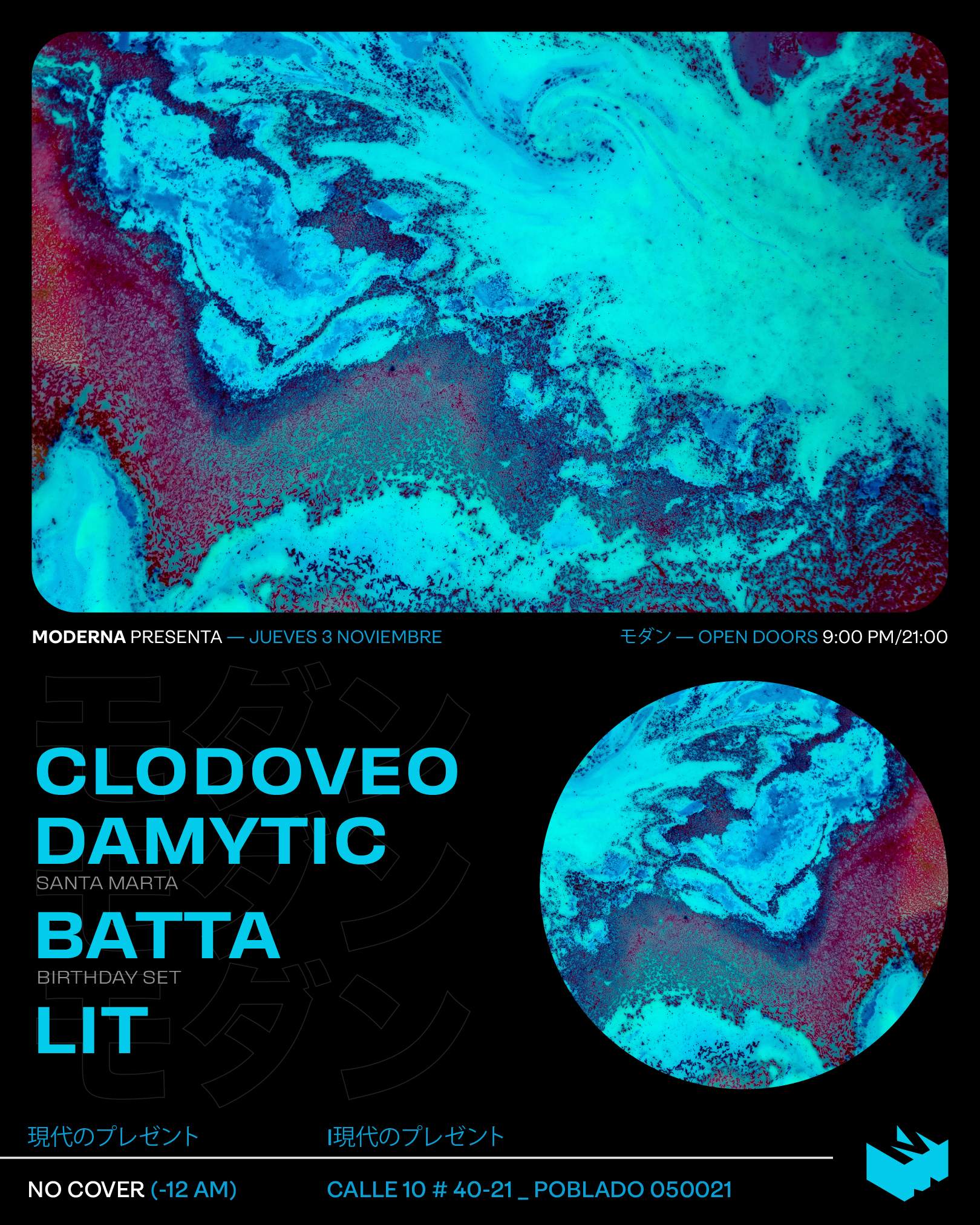 Clodoveo · Damytic · Batta · LIT - Página frontal