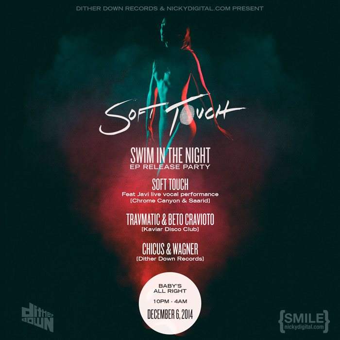 Soft Touch - Swim in the Night EP Release Party - フライヤー裏