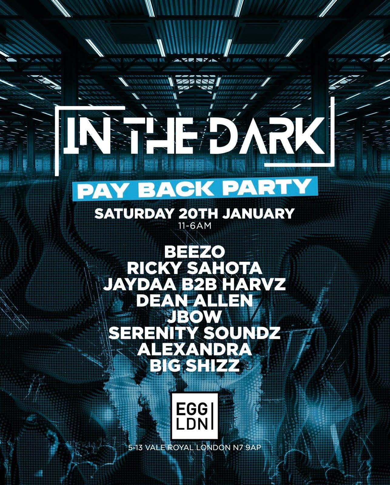 InTheDark 2024 Payback Party Egg (Deep/Tech/Afro House & Amapiano