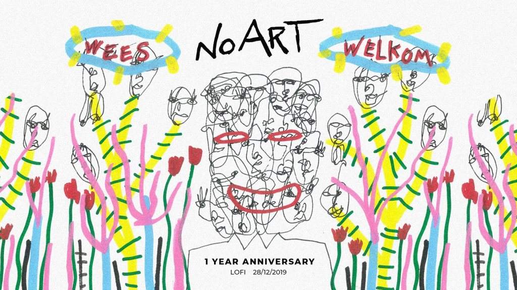 No Art Indoor Festival - 1 YR Anniversary - フライヤー表