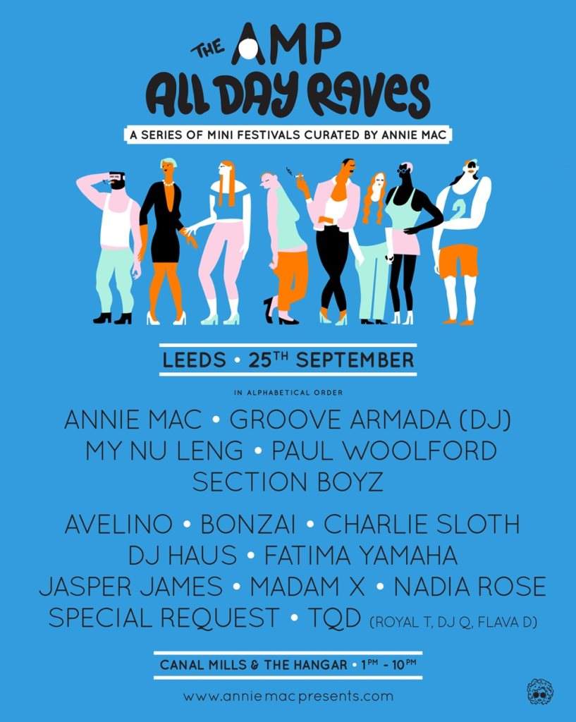 The AMP All Day Raves: Leeds - フライヤー表