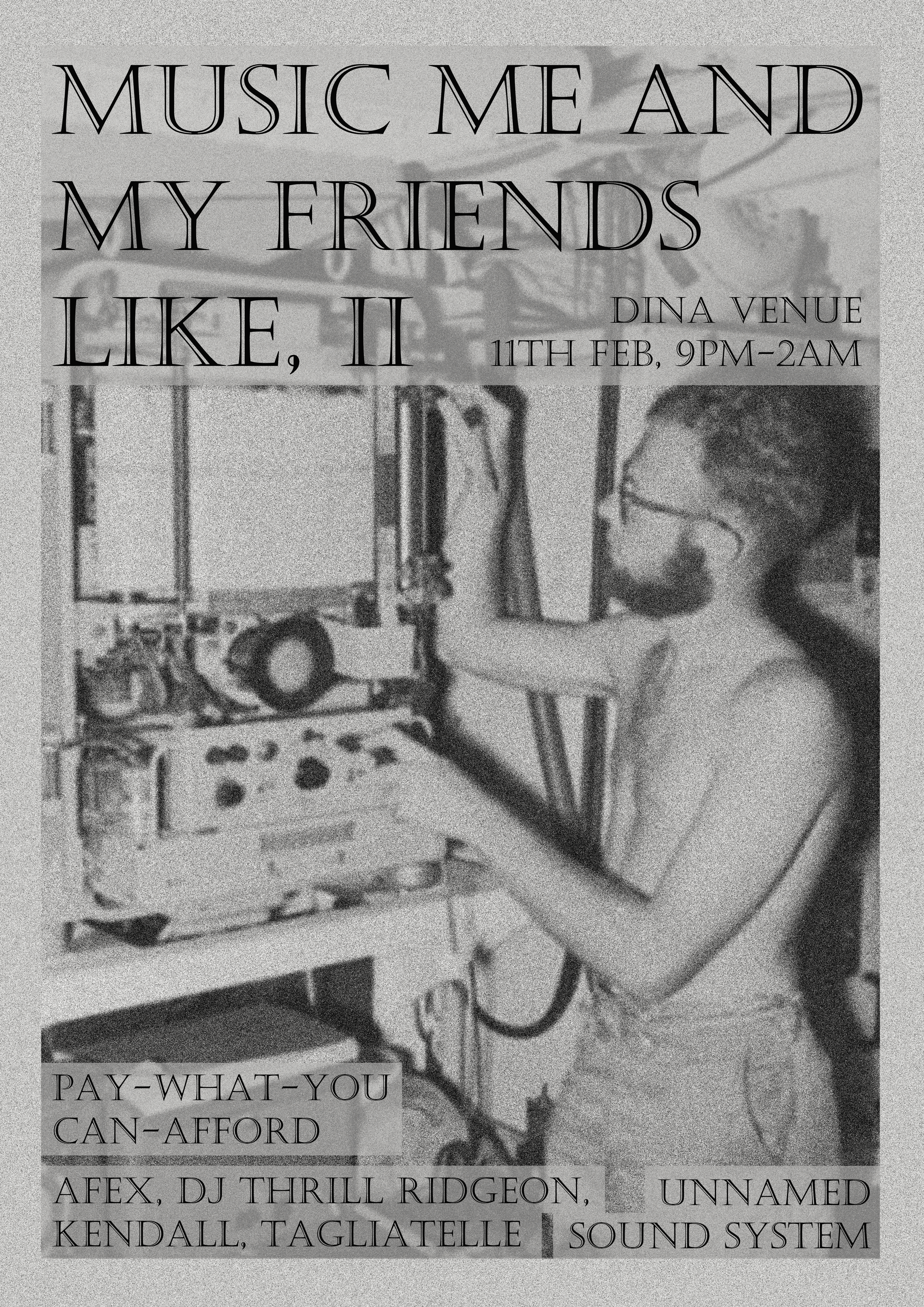Music Me and My Friends Like II - Página frontal