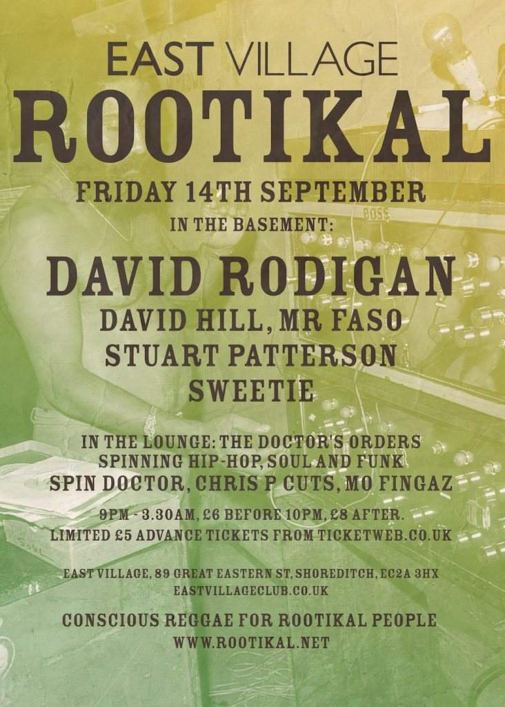 Rootikal at Trapeze Basement, London