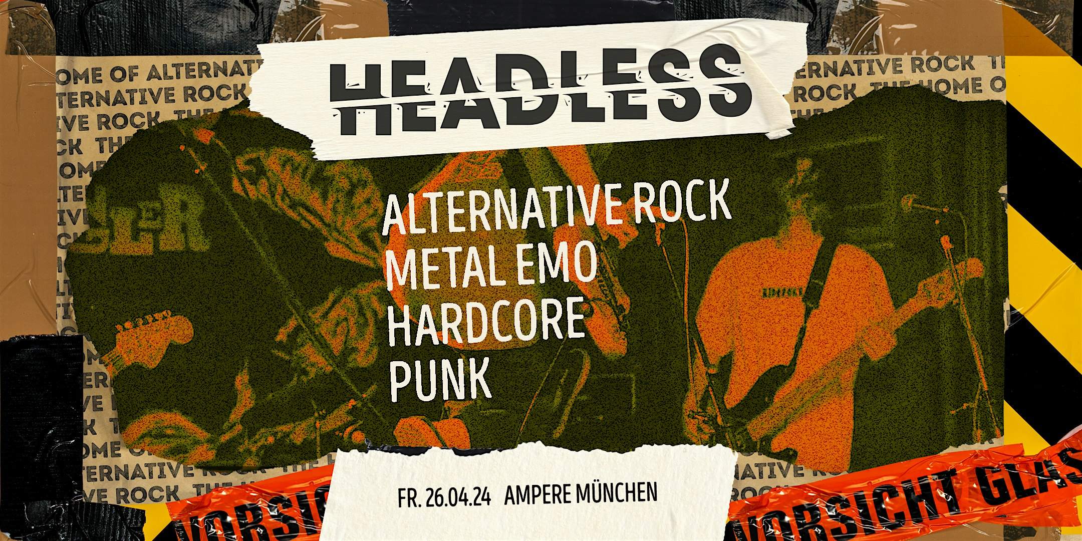 Headless • The Home of Alternative Rock • Ampere München - Página frontal
