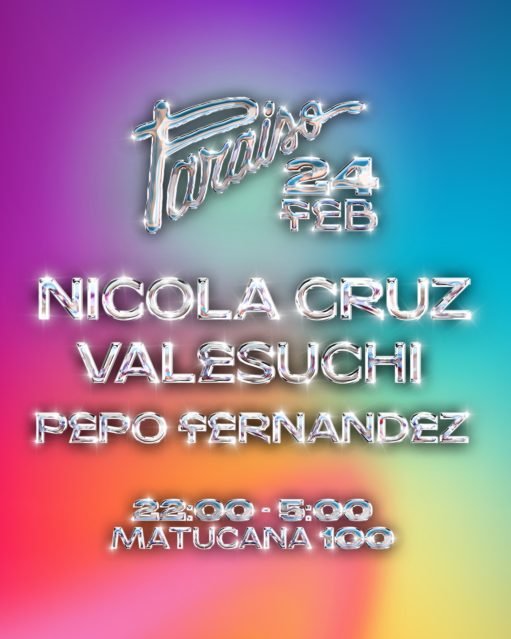Paraiso presenta: Nicola Cruz, Valesuchi y Pepo Fernandez - Página frontal