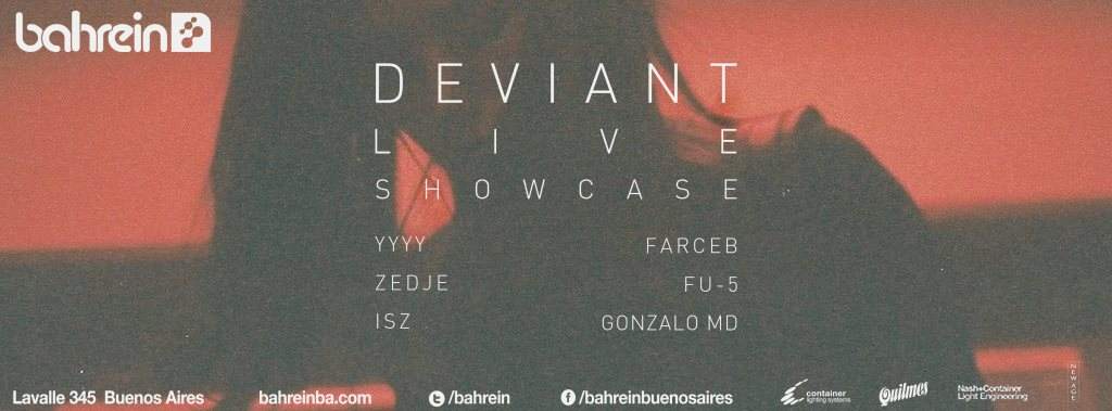 Deviant Live Showcase - フライヤー裏