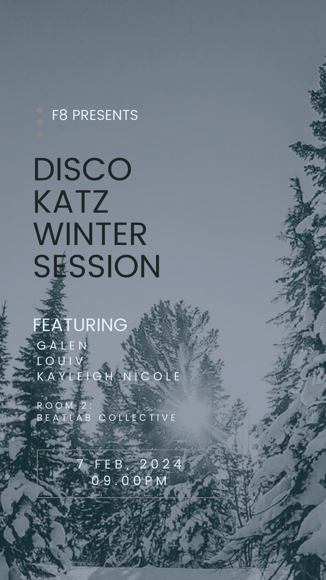 F8 Presents Disco Katz Winter Sessions with Galen - Página frontal