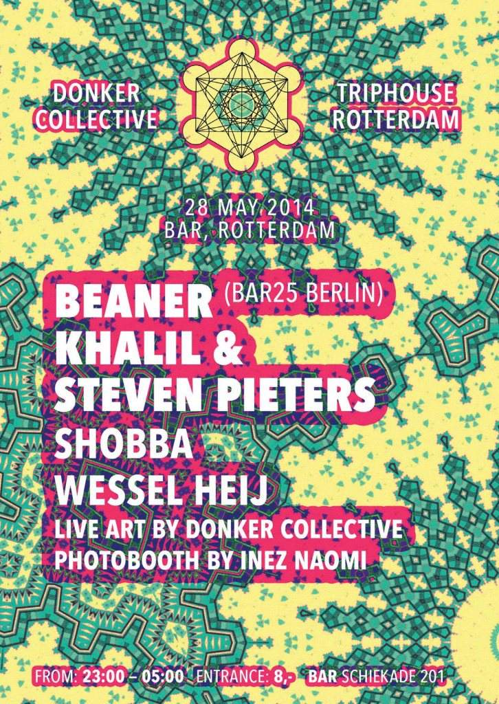 Donker Collective x Triphouse Rotterdam - フライヤー表